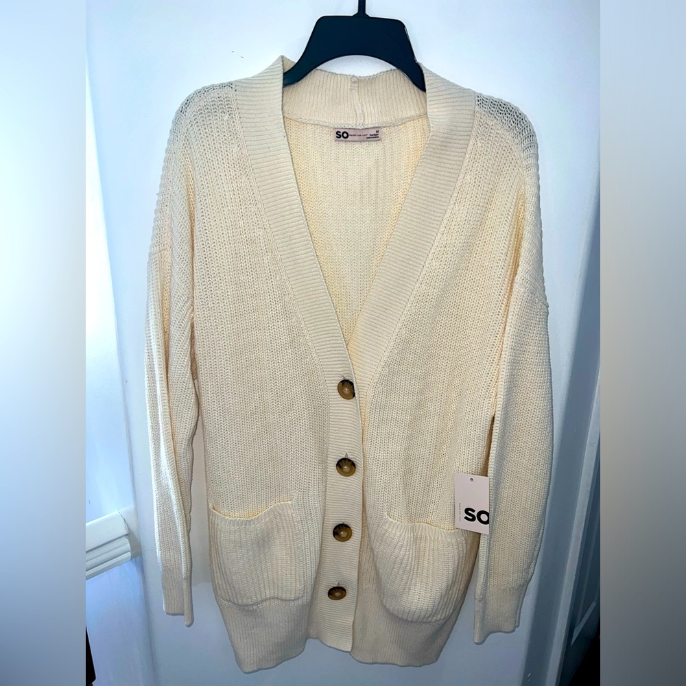 NWT SO Goods for Life - Cream Cardigan - Size M